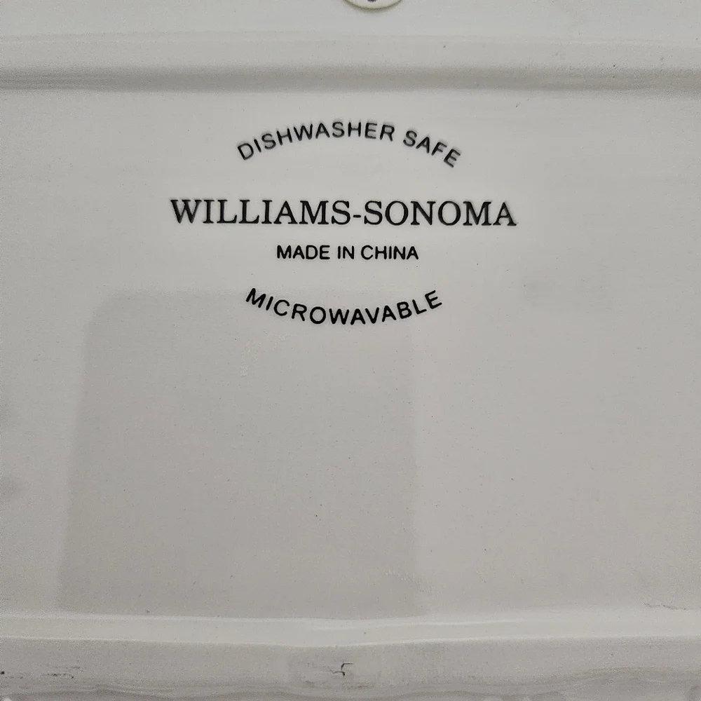 Williams Sonoma Ceramic Easter Bunny Graphic Serving Tray
